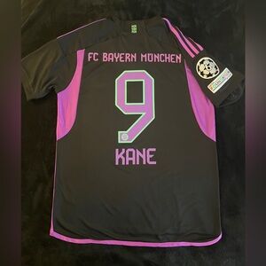 Harry Kane #9 Bayern Munich L 23/24 Away Jersey Black Purple